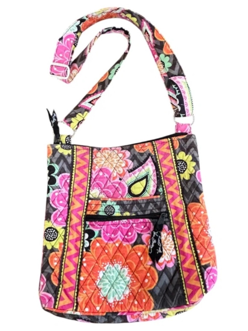Vera Bradley Retired ZIGGY ZINNIA Triple Hipster EUC